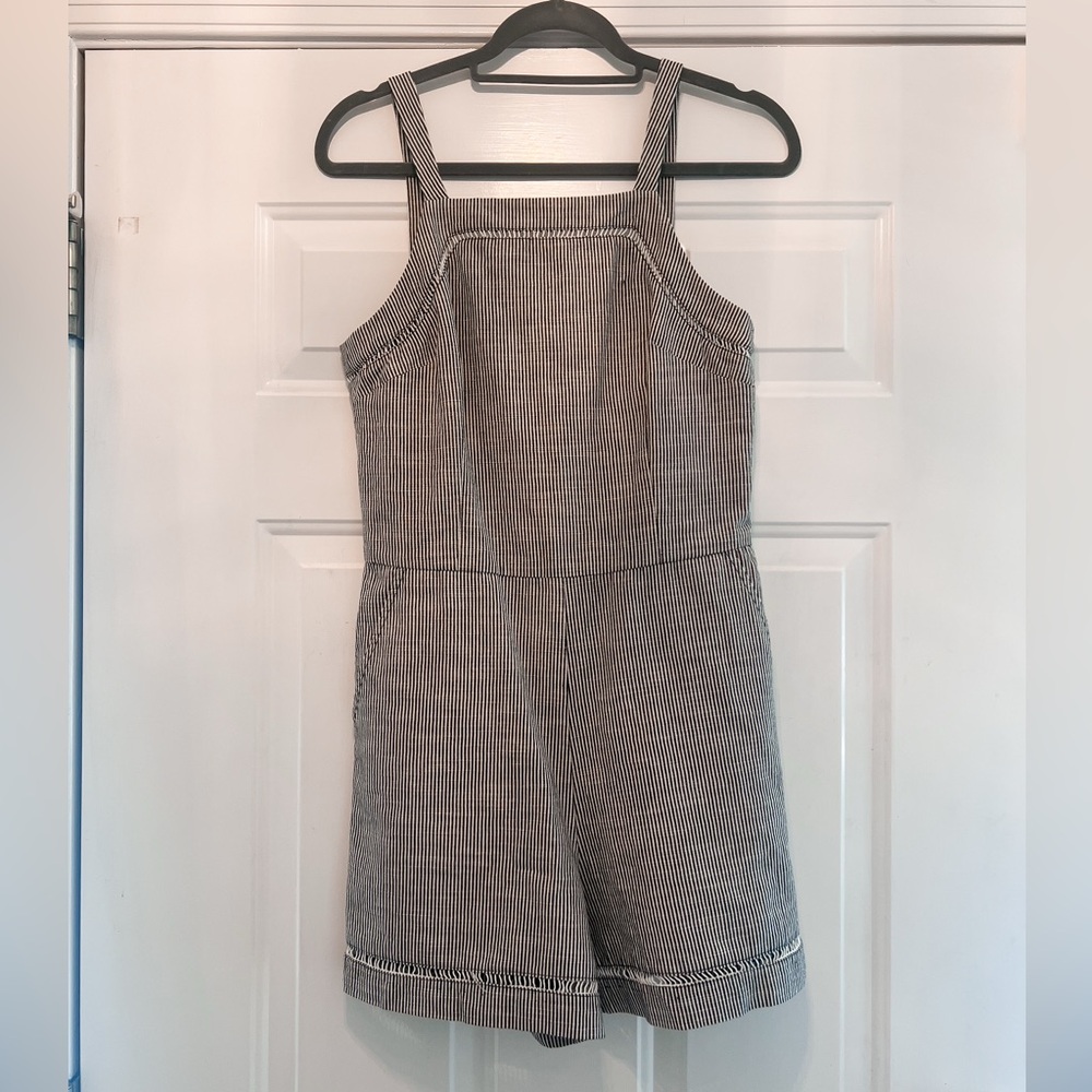 Trina Turk Açaí Black & White Striped Romper